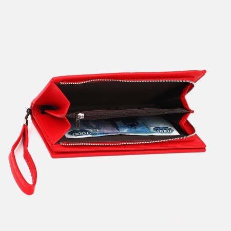 Women's wallet with lightning, red color-3