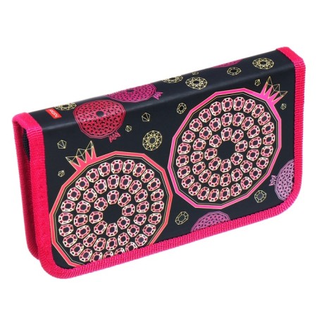 Penal 1 section 115 x 190 mm, Hatber "Precious Fruits", 3D laminated cardboard, black/pink NPN_43007-2