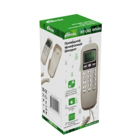 Телефон Ritmix RT-010 White-3
