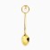 A teaspoon spoon with a handle of New Year's "warm holidays" for the New Year, 11.5 x 2.3 cm