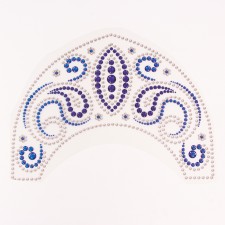 Thermalrotransfer for kokoshnik “Beads, cucumbers”, 31.5 x 23.5 cm, set of 5 pcs.