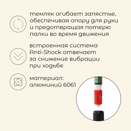 Sticks Tracking Maclay Alu 100, telescopic, 2 pcs.-1