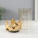 Climber metal, glass per 1 candle "Ginkgo leaves" d = 10 cm gold 18 cm
