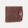 Male purse on a magnet, for bills, for cards, for coins, color light brown