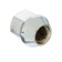 Wheel nut 12 × 1.5 turnkey 19 mm, cone, open, chrome, packing 20 pcs