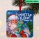 Christmas tree pendant fluorescent "Happiness to the house", 12 x 12 cm