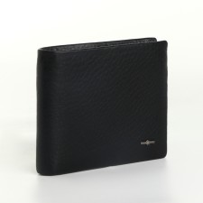 Male purse for magnet, clip for bills, separation for SIM cards, black color