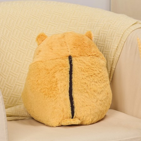 Soft toy "hamster" with a blanket, 30 cm, beige color-5