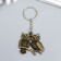 Browler Metal "Two owls on the branch" openwork 3.7x4.5 cm