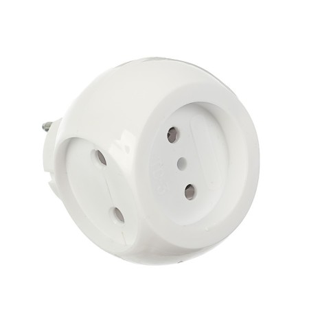 Tip electric rexant "ball", 6 a, without salary, white-1