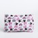 Cosmetic bag with lightning, white/pink color