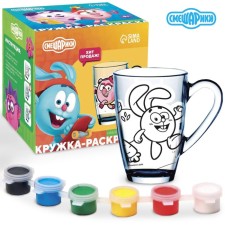 Painting of a glass mug, 300 ml 