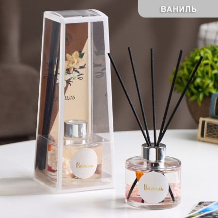 Aromatic diffuser with the interior filler, 120 ml, vanilla, "wealth of aroma"