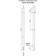 Terminus uno “profile” heated towel rail, 1200x30 mm, chrome