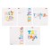 Notebook of 18 sheets in the line "School objects", cover coated cardboard, rounded corners, 5V, mix