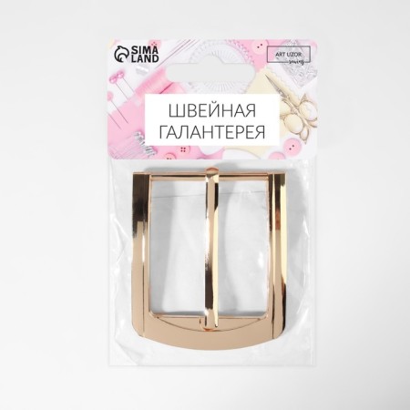 Belt buckle 6.3 × 5.5 cm, 40 mm, gold color-4