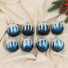 Set of balls plastic D-6 cm, 8 pcs 