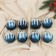 Set of balls plastic D-6 cm, 8 pcs "Adelia" silver-blue