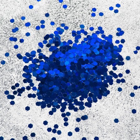 Filler for the ball "confetti hexagon", blue, 500 g