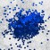 Filler for the ball "confetti hexagon", blue, 500 g
