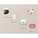 A set of a swing overflower lamp with a composite crystal Ambrella Light, Techno, XM8101042, Color White Sand
