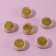 A set of sparkles for decor, small grinding, golden color, 6 pieces