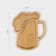 ADELICA exchange for serving beer, 2 sections, 25 × 22 × 1.8 cm, saturated with mineral oil, in a gift box, birch