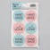 Gift stickers and flowers, Hand Made, 9 x 16 cm