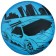 Children's ball zabiaka "car", d = 22 cm, 60 g, blue color
