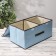Stelly box for storage with a double lid "Teri", 50 × 30 × 25 cm, blue color