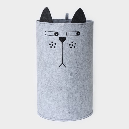 Funny Kotyara storage basket, 29 × 29 × 54 cm, color gray color