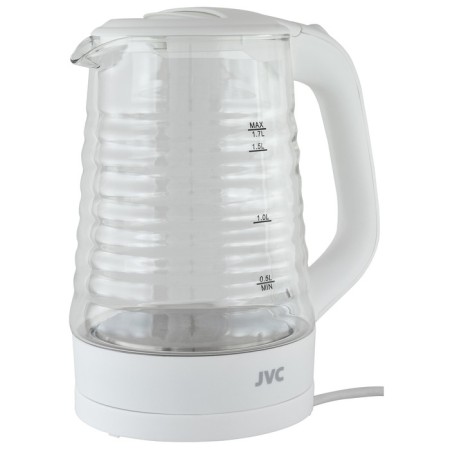 Electric kettle JVC JK-KE1512, glass, 2200 watts, 1.7 l, white-1