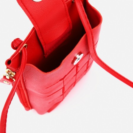 Baby bag on magnet, long belt, red color-2