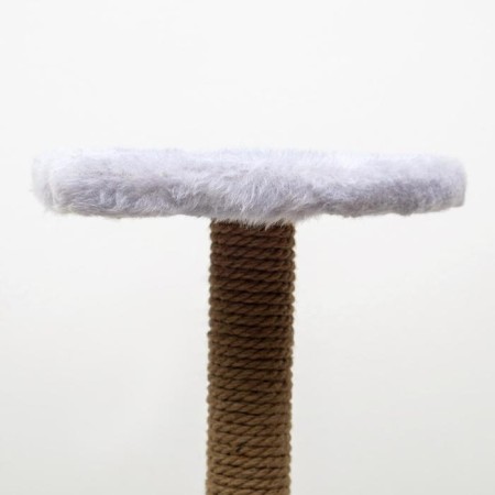 Complex for cats with a claw, corner, with a hammock, 48 x 48 x 171 cm, gray-4