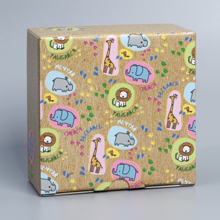 Box Gift team, packaging, "fun", 15 x 15 x 7 cm-2
