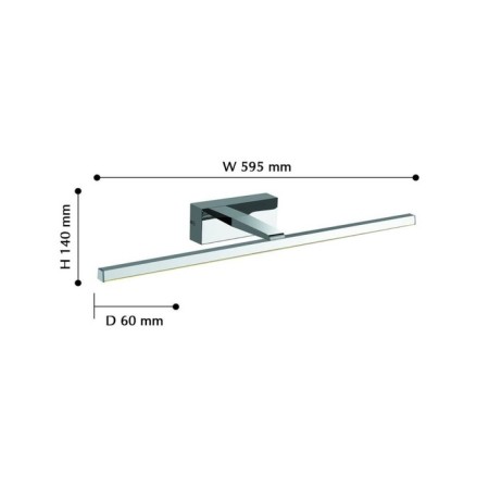 Wall lamp Scriptor 595 mm, 60 mm, LED 12W-1