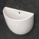Cashpo suspended "silhouette" white, 17x7cm