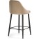 Harmar jama metal/velor, black/beige 46x53x90 cm