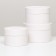 Set of hats 3 in 1, white, 16 x 10 cm, 14 x 9 cm, 13 x 8.5 cm