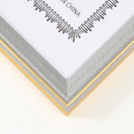 Photo frame Plastic A4 Format "Folders on Mokko" with gold stroke of 1.4x23.7x32.2 cm-1