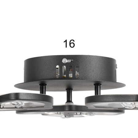 Chandelier 1093/3bk LED 72W 3000-6000k Dimmer black 50x50 cm Bayerlux-9