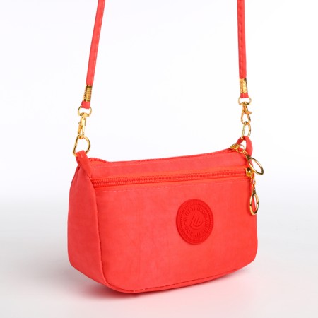 Bag Women's Cross-Bodi with a zipper, pink color-4