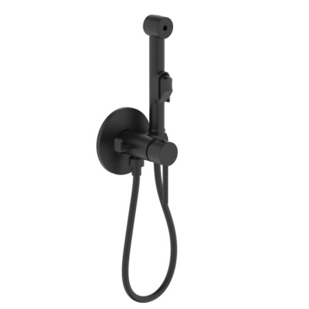 Mixer for IDDIS AXES 003BLR08, single -leaf, shower set, built -in, black 977264