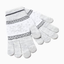 Gloves female, light gray, size 18