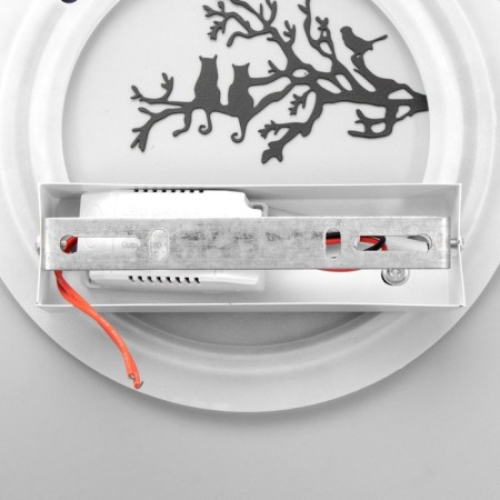 Sconces "Birds on the branch" LED 24W 3000-4000K Black 22x3.5x22 cm-6