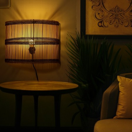 Lamp wall -mounted from the rattan "Amina" 1x120W, E27, 40x17x30 cm