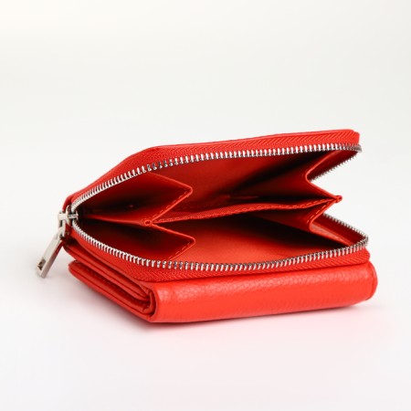 Women's wallet on magnet, redhead color-3