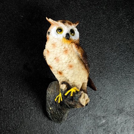 Suspending decor "Eagle owl" 11.5x11.5x24.5cm-3