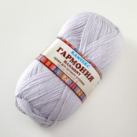 Yarn "Harmony" 50% wool, 50% acrylic 245m/100g (008 silver)-1