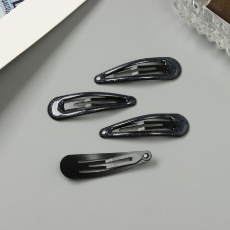 Invisibility for hair "Hadley" (set 4 pcs) 5 cm, black-2